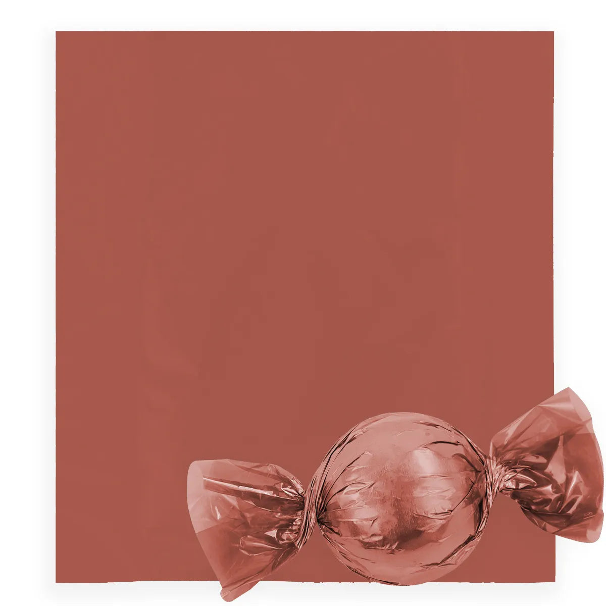 Embalagem Para Trufas e Bombons Rose Gold Lisa 100 Unidades 12X12,5cm