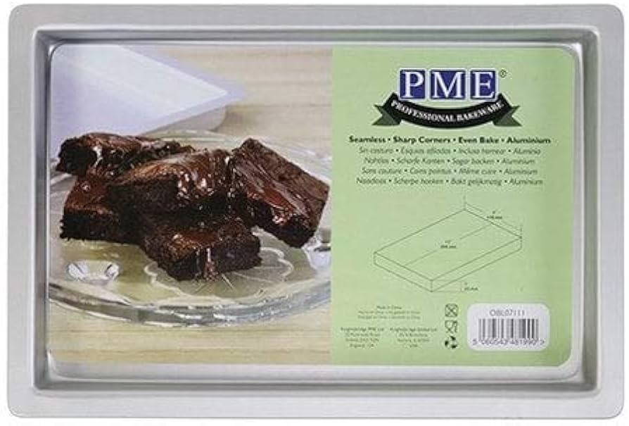 Forma Aluminio Retangular Brownie 279 x 177 mm - PME