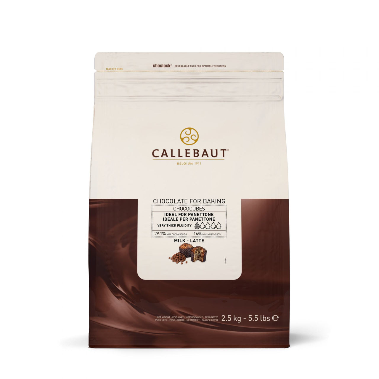 Chococubes Panetone Callebaut 250g