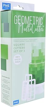 Kit Cortador Geometric Quadrado 3 pçs