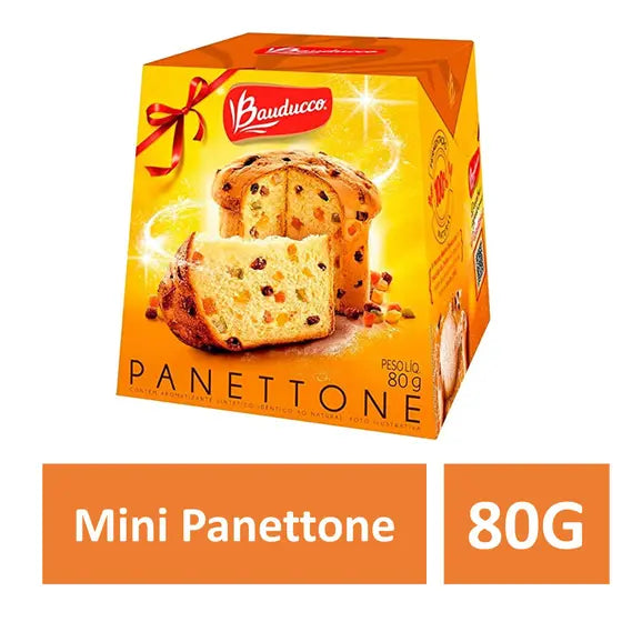 Mini Panettone Com Frutas Cristalizadas Bauducco - 80g