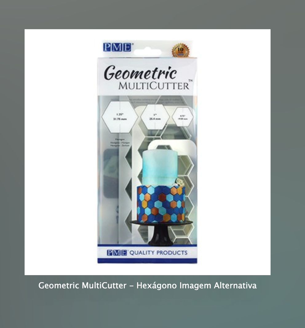 Kit Cortador Geometric Hexagono - 3 peças