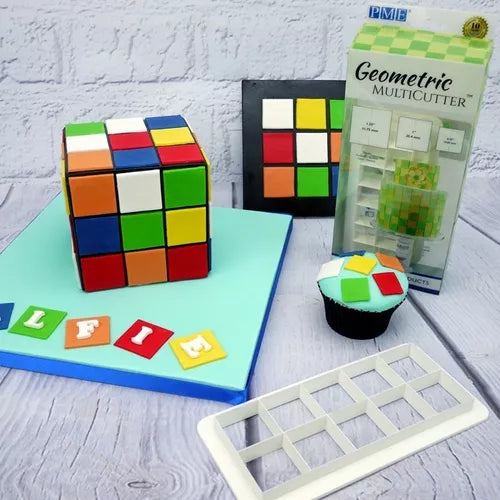 Kit Cortador Geometric Quadrado 3 pçs