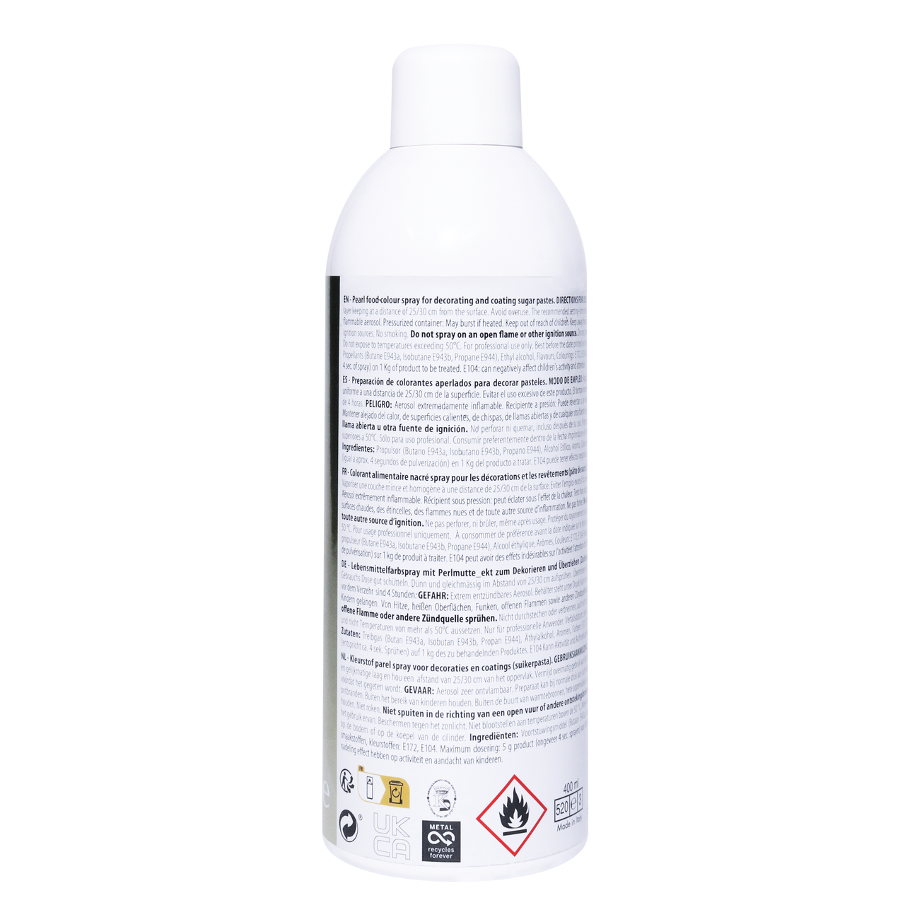 Spray Lustre Comestível - Ouro (400ml)