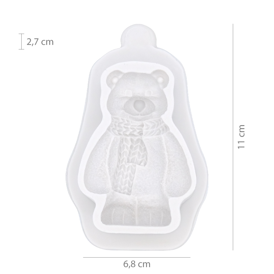 Molde Silicone Urso Polar