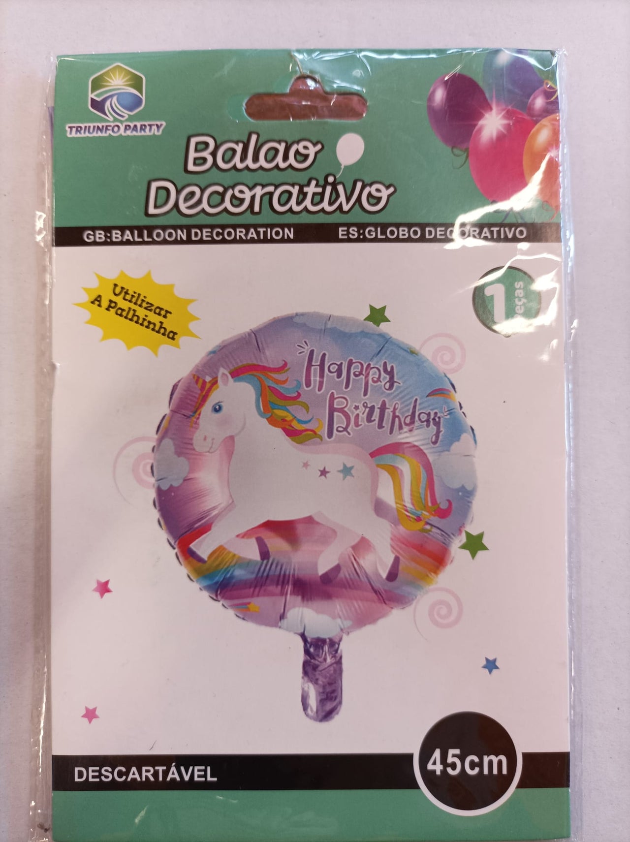 Balão  Happy Birthday  - 45cm