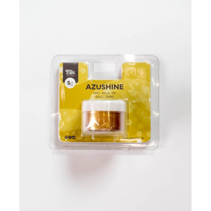 PURPURINA COMESTÍVEL EM PÓ DOURADO AZUSHINE 5 GR - Azucren