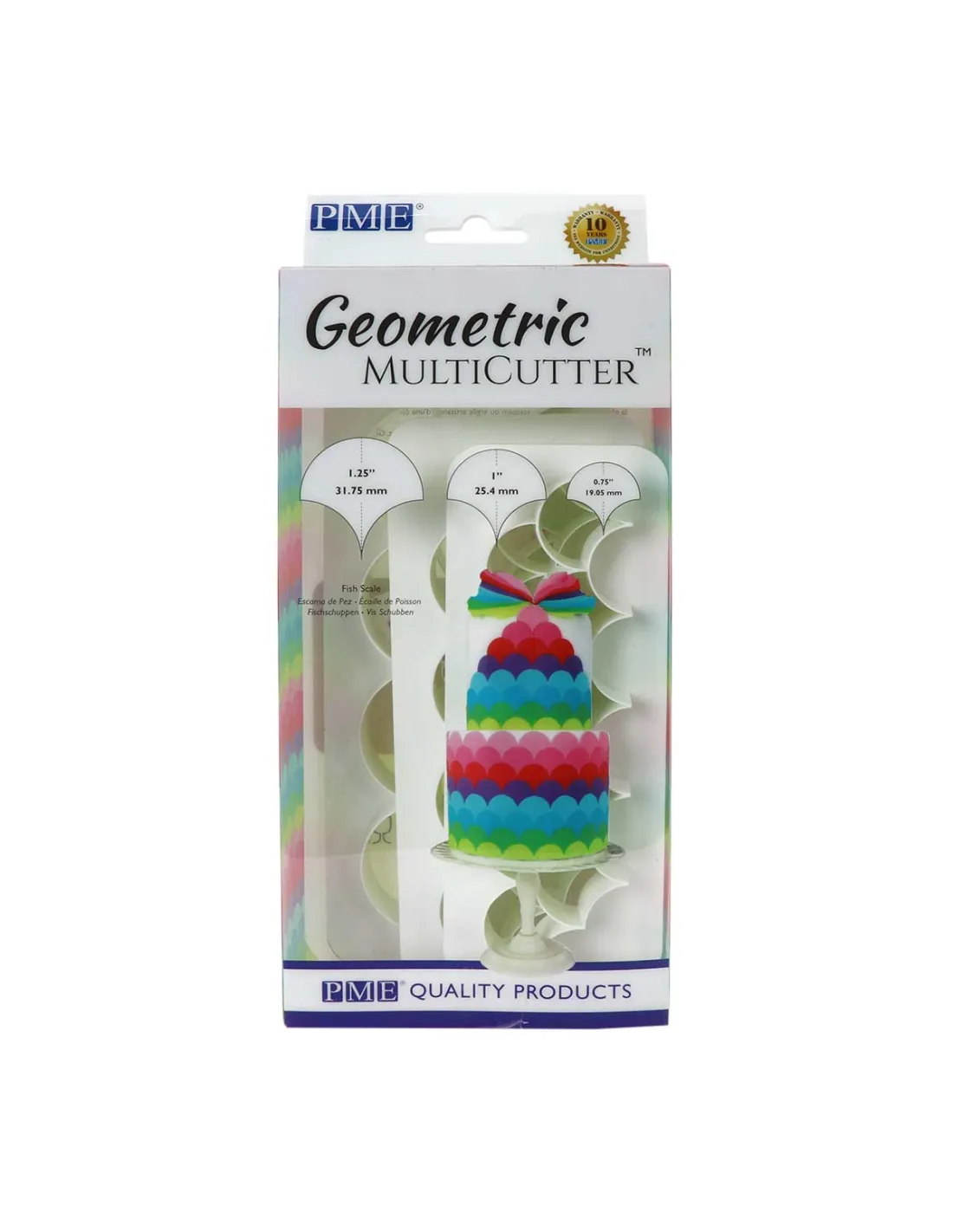 Kit Cortador Geometric Escama de Peixe 3 pçs