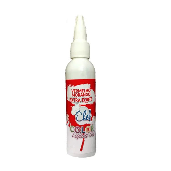 Corante Liquid Gel Vermelho Morango Extra Forte 60g - Iceberg